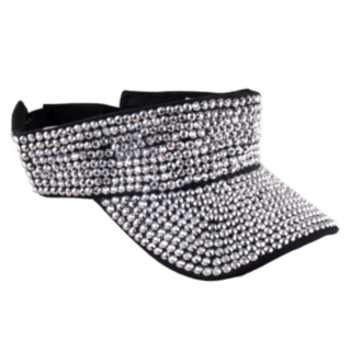 Strass Solskärm Silver