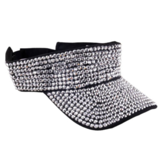 Strass Solskärm Silver
