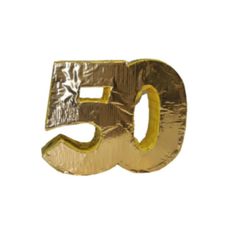 50 År Piñata Guld