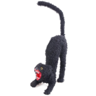 Halloweenkatt Dekoration Svart