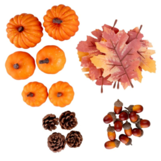 Minipumpa Dekorationsset Orange
