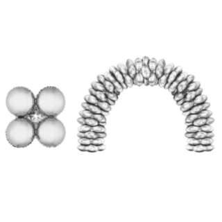 Folieballong Ballongbåge Silver