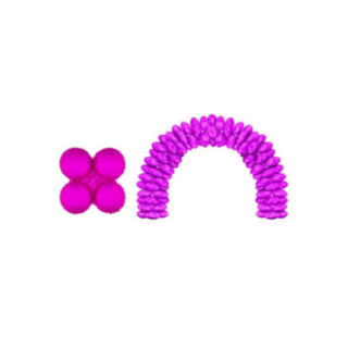 Folieballonger Ballongbåge Fuchsia