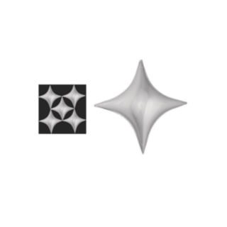 Diamant Folieballong Silver
