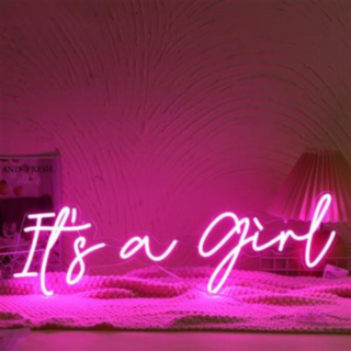 It's A Girl Neonskylt