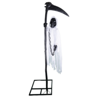 Rörlig Grim Reaper Med Ljud & Ljus Vit