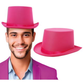 Klassisk Hög Hatt Ljusrosa