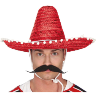 Sombrero Stråhatt Röd
