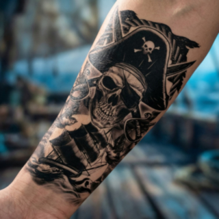 Pirat Falsk Tatuering