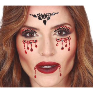 Blodig Vampyr Ansiktssmycken
