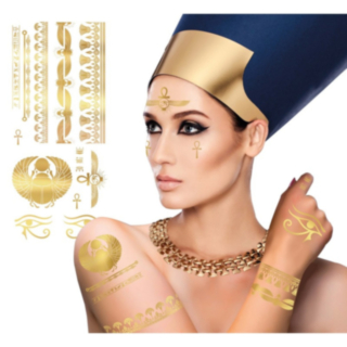 Egyptisk Gudinna Falska Tatueringar