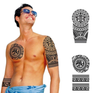 Tribal Falska Tatueringar Svart