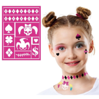 Harley Quinn Sminkschablon
