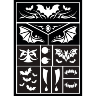 Vampyr Sminkschablon