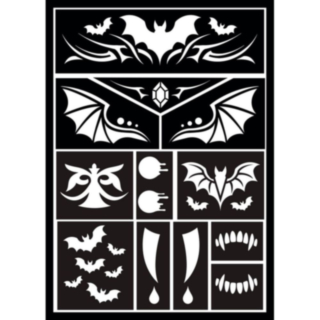 Vampyr Sminkschablon