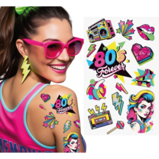 80-tal Falska Tatueringar Neon