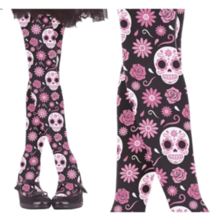 Day of the Dead Strumpbyxor Barn Ljusrosa