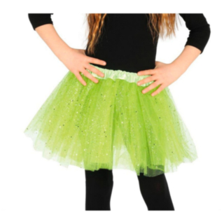 Glittrande Tyllkjol Barn Grön