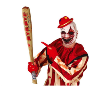 Horror Clown Uppblåsbart Slagträ