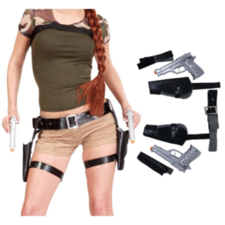 Lara Croft Leksakspistoler & Hölster