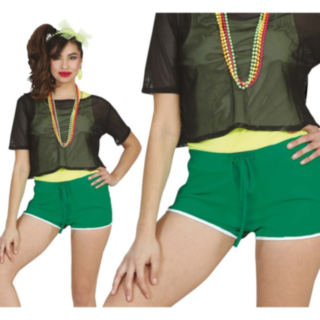 80-tal Shorts Grön