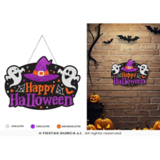 Happy Halloween träskylt