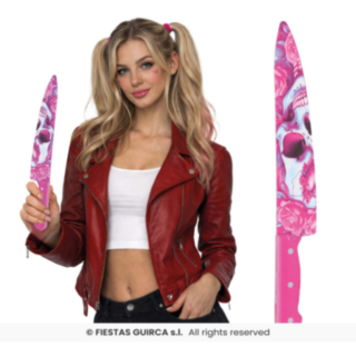 Dödskallekniv Rosa