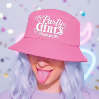 Party Girls Bucket Hat Ljusrosa