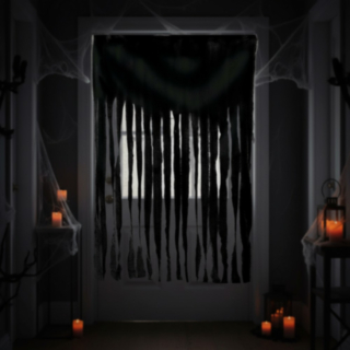 Halloween Dörrdraperi Svart