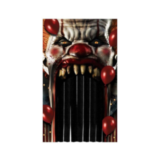 Halloween Cirkusclown Dörrdraperi