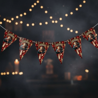 Halloween Cirkus Vimpelgirlang
