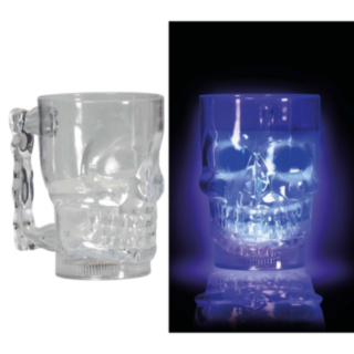 Dödskalle LED Mugg