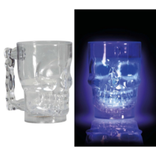 Dödskalle LED Mugg