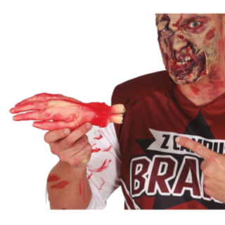 Avskuren Latex Zombiehand