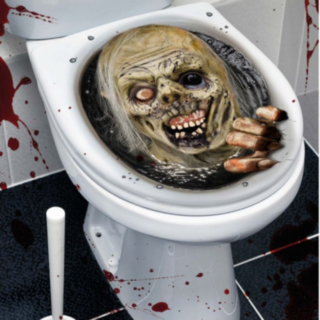 Zombie Toalettklistermärke
