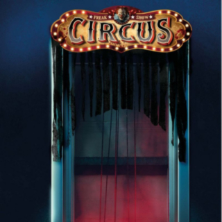 Halloween Cirkus Dörrdraperi