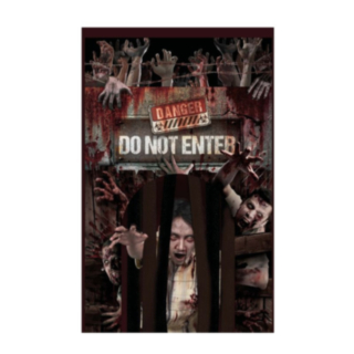 Zombie Do Not Enter Dörrdraperi