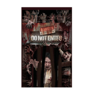 Zombie Do Not Enter Dörrdraperi