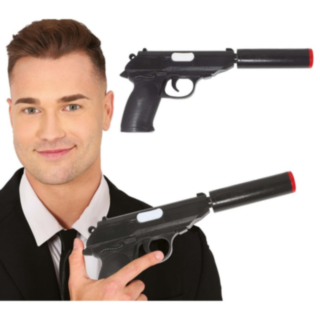 Agent Leksakspistol Med Ljuddämpare