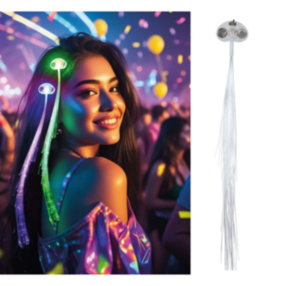 LED Fibrer Hårklämma