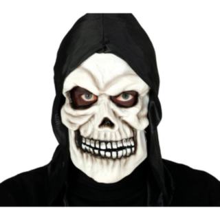 Dödskalle Mask Med Huva