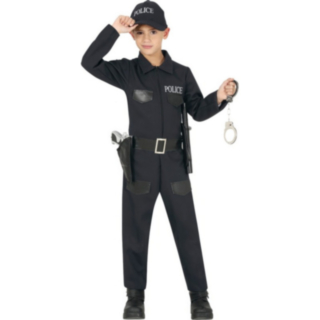Polis Barndräkt Svart