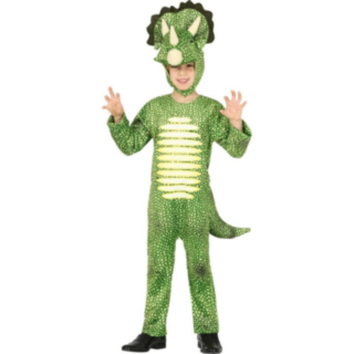 Triceratops Dinosaurie Barndräkt