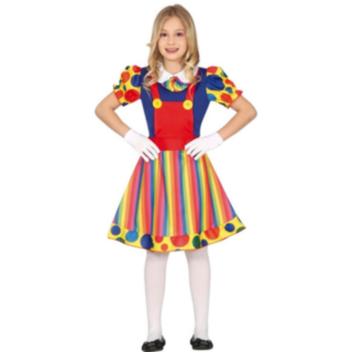 Clown Barndräkt Färgglad