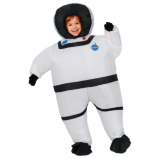 Uppblåsbar Astronaut Barndräkt Vit