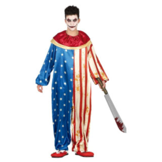 USA Horror Clown Maskeraddräkt