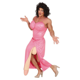 Drag Diva Maskeraddräkt Ljusrosa