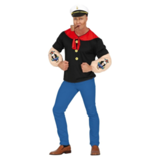 Muskulös Sjöman Maskeraddräkt