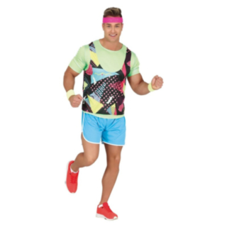 80-tal Retro Fitness Maskeraddräkt