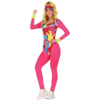 Psykedelisk 80-tal Aerobics Maskeraddräkt